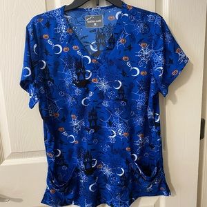 Butter Soft Halloween Scrub Top